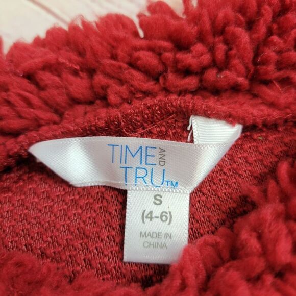 Time & Tru fuzzy Polar bear sweater S4-6 - Picture 3 of 3